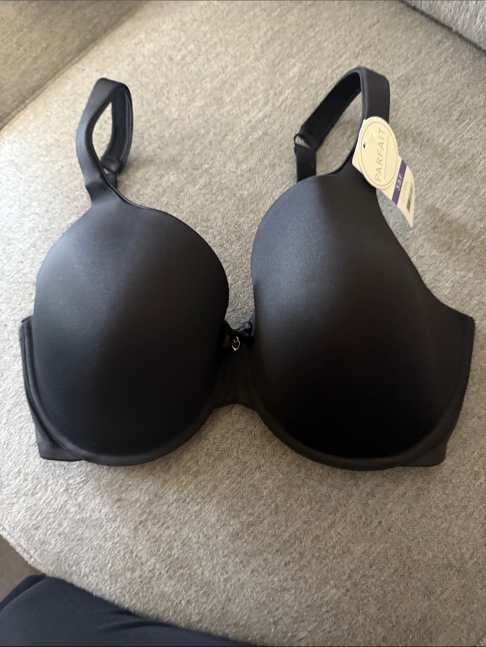 Parfait Seamless Black T-Shirt Bra with Molded Cups